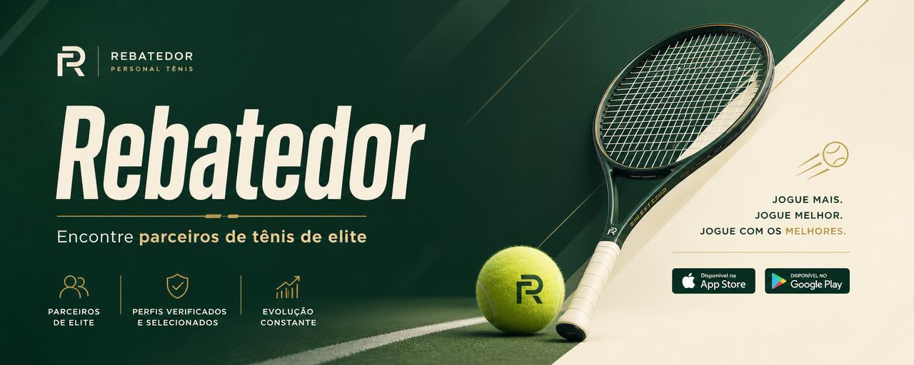 Rebatedor — Personal Tênis: encontre parceiros de tênis de elite